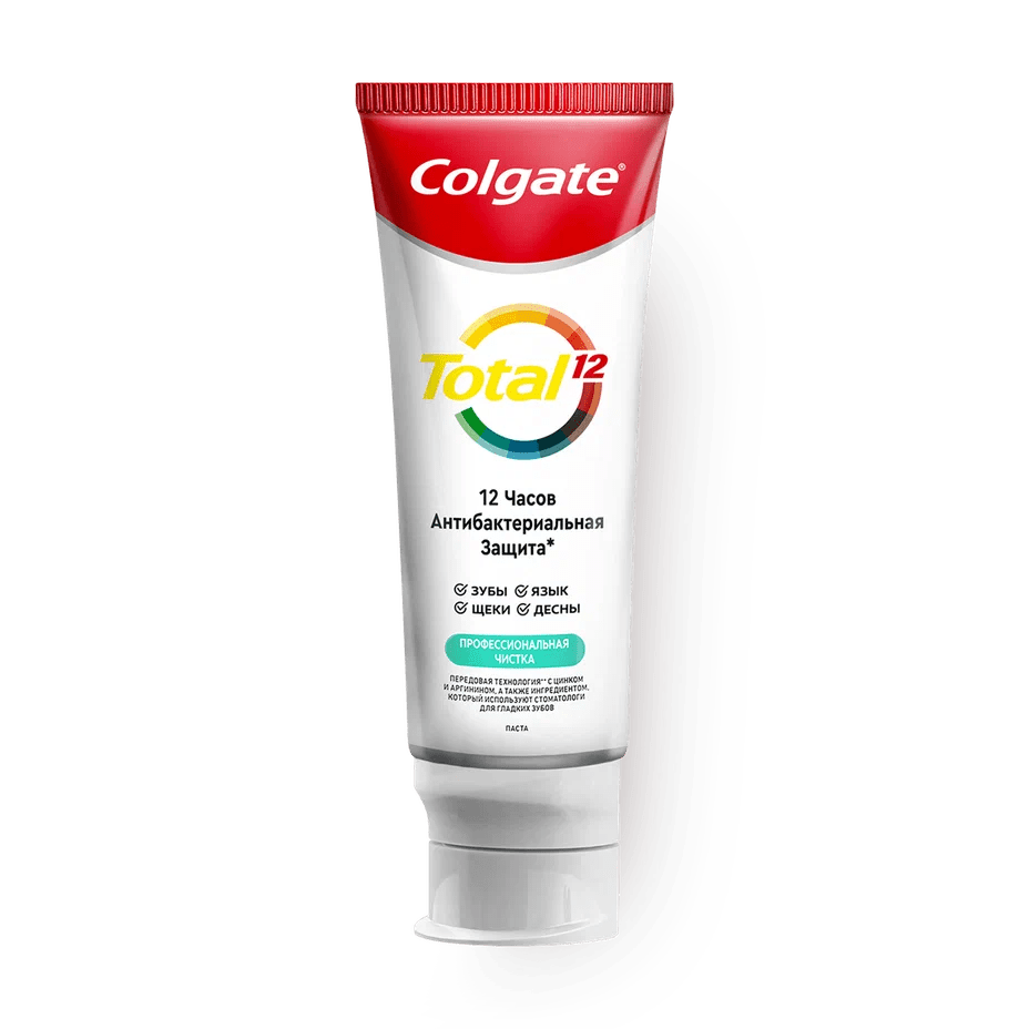 Зубная паста Colgate Total 12 Профессиональная чистка1 Зубная паста Colgate Total 12 Профессиональная чистка — изображение 1