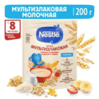 Каша Nestlé молочная мультизлаковая с бананом и кусочками земляники с 8 месяцев 200г